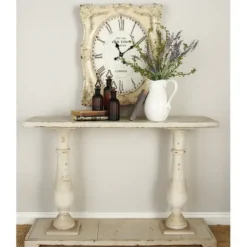 Console Tables-Kirkland's Home Wooden Baluster Leg Console Table White