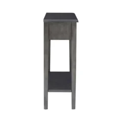Console Tables-Kirkland's Home Wooden Console Table With Double Drawers Gray