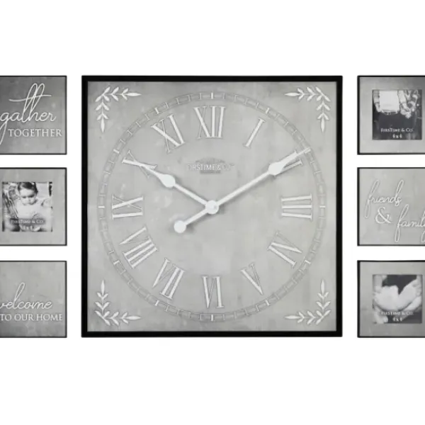 Gallery Wall Frames-Kirkland's Home Wooden Frame 7-Pc. Gallery Wall Set Gray