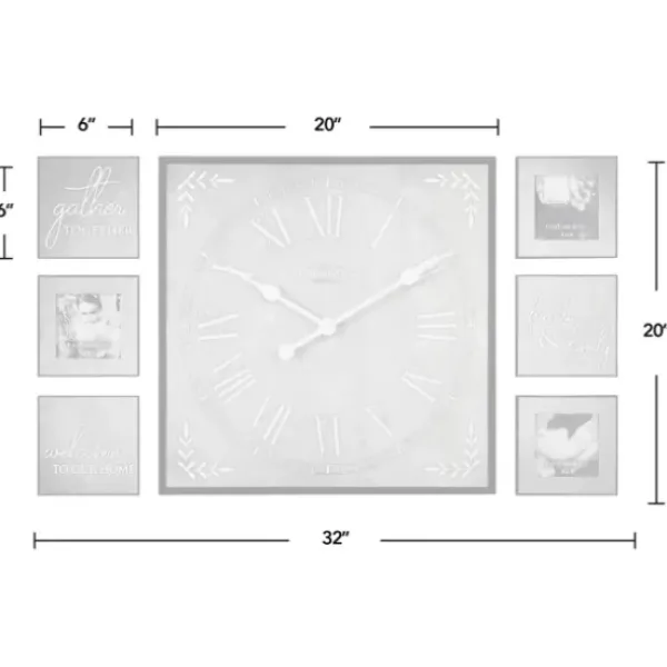 Gallery Wall Frames-Kirkland's Home Wooden Frame 7-Pc. Gallery Wall Set Gray