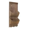 Wall Storage-Kirkland's Home Wooden Letter Holder With Hooks Wall Organizer