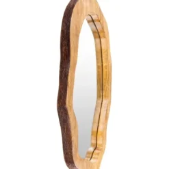 Decorative Mirrors-Kirkland's Home Wooden Live Edge Framed Wall Mirror
