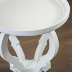 Accent & End Tables-Kirkland's Home Wooden Parker Accent Table White