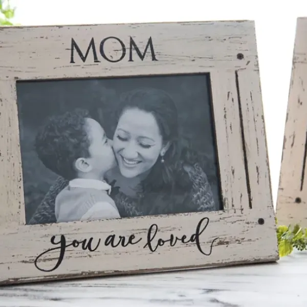 Picture Frames-Kirkland's Home Wooden Printed Picture Frame, 5X7 Blue