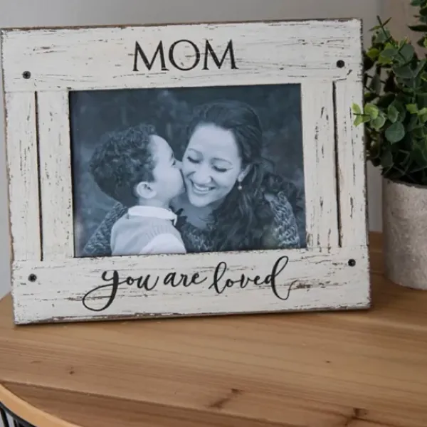 Picture Frames-Kirkland's Home Wooden Printed Picture Frame, 5X7 Blue