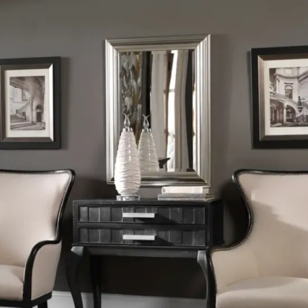 Decorative Mirrors-Kirkland's Home Wooden Silver Leaf Mirror