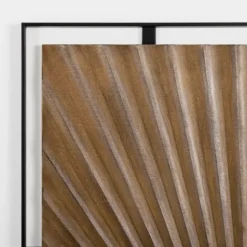 Wall Plaques-Kirkland's Home Wooden Starburst Metal Wall Plaques, Set Of 2 Brown