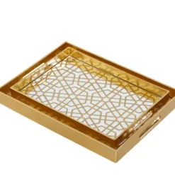 Decorative Trays-Kirkland's Home Wooden Trough Long Tray Brown