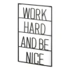 Wall Quotes & Signs-Kirkland's Home Word Hard And Be Nice Metal Wall Plaque Black