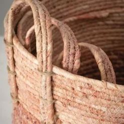 Baskets & Boxes-Kirkland's Home Woven Baskets, Set Of 3 Pink