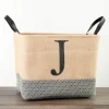Baskets & Boxes-Kirkland's Home Woven Bone Shaped Basket, 17 In. Gray