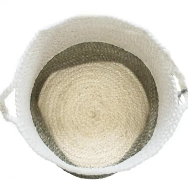 Baskets & Boxes-Kirkland's Home Woven Bone Shaped Basket, 21 In. Gray