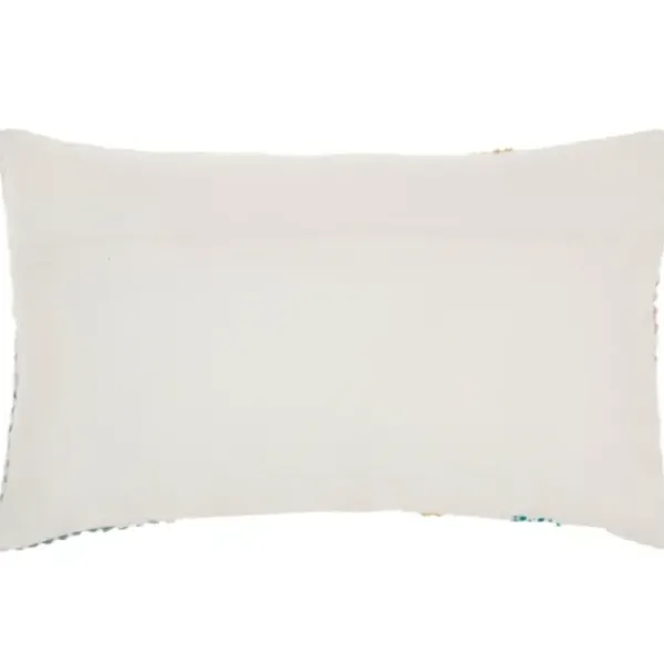 Pillows-Kirkland's Home Woven Geometric Patches Lumbar Pillow Multi