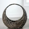 Baskets & Boxes-Kirkland's Home Woven Half Moon Basket Brown