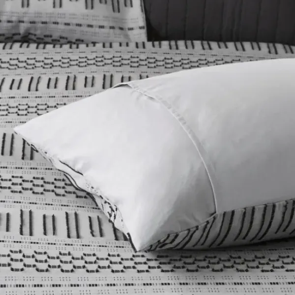 Comforters-Kirkland's Home Woven Jacquard California King Comforter Set Gray