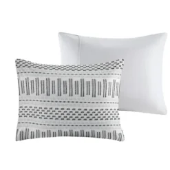 Comforters-Kirkland's Home Woven Jacquard California King Comforter Set Gray