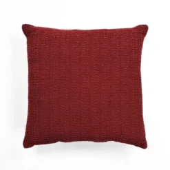 Pillows-Kirkland's Home Woven Open Stitch Pillow Red