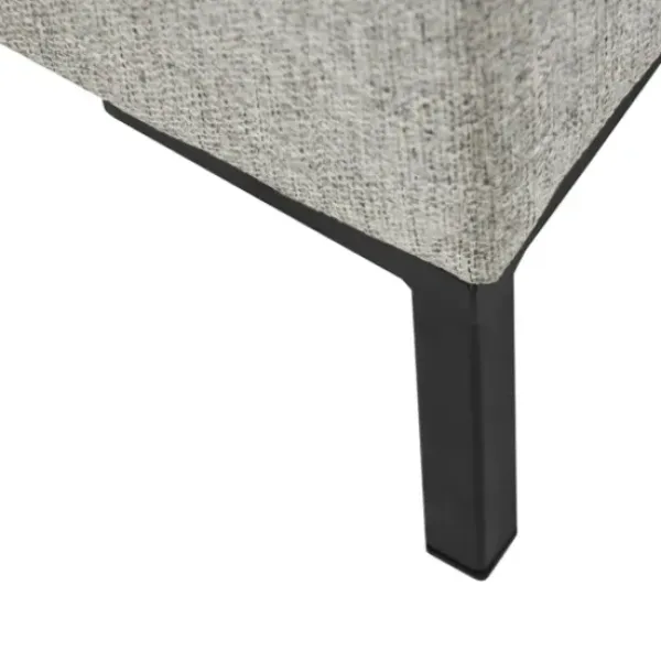 Benches & Ottomans-Kirkland's Home Woven Polyester Storage Bench Gray