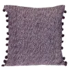 Pillows-Kirkland's Home Woven Pom Pom Pillow Purple