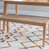 Dining Chairs-Kirkland's Home Woven Rope Wood Dining Bench Tan
