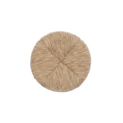 Bar Stools & Counter Height Stools-Kirkland's Home Woven Seagrass Walnut Wood Swivel Counter Stool Tan