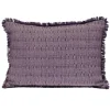 Pillows-Kirkland's Home Woven Stripes Fringe Lumbar Pillow Purple