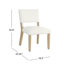 Dining Chairs-Kirkland's Home Woven Upholstered Dining Chairs, Set Of 2 Ivory