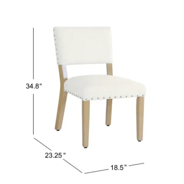 Dining Chairs-Kirkland's Home Woven Upholstered Dining Chairs, Set Of 2 Ivory