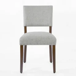 Dining Chairs-Kirkland's Home Woven Upholstered Dining Chairs, Set Of 2 Gray
