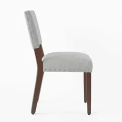 Dining Chairs-Kirkland's Home Woven Upholstered Dining Chairs, Set Of 2 Gray