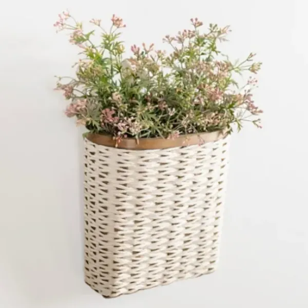 Wall Storage-Kirkland's Home Woven Wall Pocket White