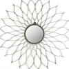 Decorative Mirrors-Kirkland's Home Wrought Iron Flower Petal Wall Mirror