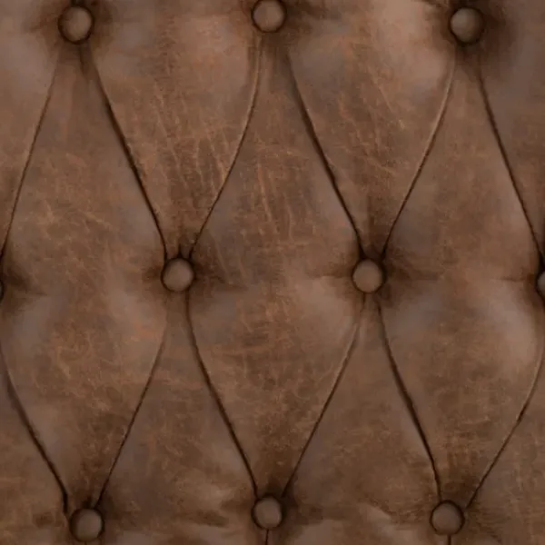 Accent Chairs-Kirkland's Home Wyatt Chester Faux Leather Accent Chair Brown