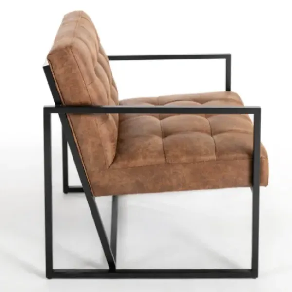 Accent Chairs-Kirkland's Home Wyatt Faux Leather Accent Chair Brown