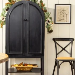 Dining Chairs-Kirkland's Home X Frame Cane Seat Dining Chair Black