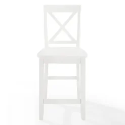 Bar Stools & Counter Height Stools-Kirkland's Home X-Back Farmhouse Counter Stools, Set Of 2 White