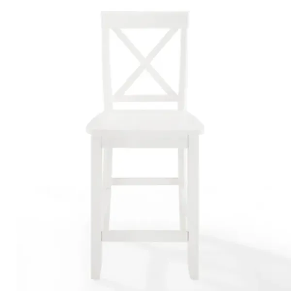 Bar Stools & Counter Height Stools-Kirkland's Home X-Back Farmhouse Counter Stools, Set Of 2 White