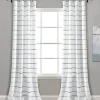 Curtains & Drapes-Kirkland's Home Yellow And Gray Stripe Curtain Panel Set, 95 In. White/Gray/Yellow