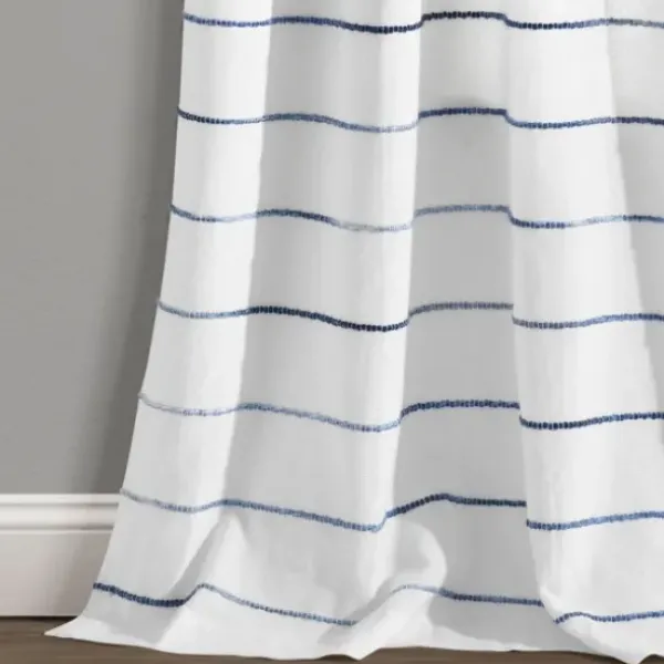Curtains & Drapes-Kirkland's Home Yellow And Gray Stripe Curtain Panel Set, 95 In. White/Gray/Yellow
