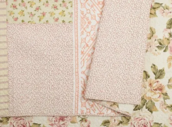 Quilts-Kirkland's Home Yellow And Pink Patchwork Blooms King Quilt Yellow/Pink