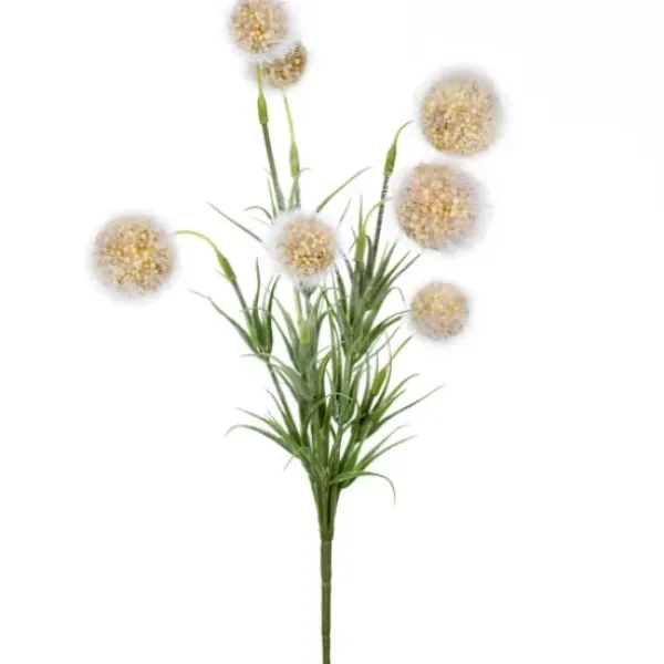 Stems & Bouquets-Kirkland's Home Yellow Floral Pom-Pom Bundles, Set Of 6 Yellow/Green