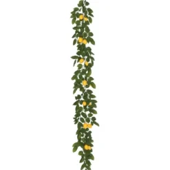 Arrangements & Greenery-Kirkland's Home Yellow Lemon Leaf Garland Green/Yellow