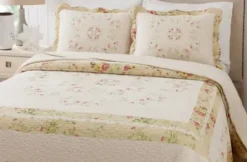 Bedspreads & Coverlets-Kirkland's Home Yellow Prairie Bloom King Bedspread Yellow/Ivory