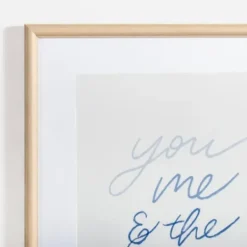 Wall Quotes & Signs-Kirkland's Home You Me & The Sea Framed Art Print White/Blue
