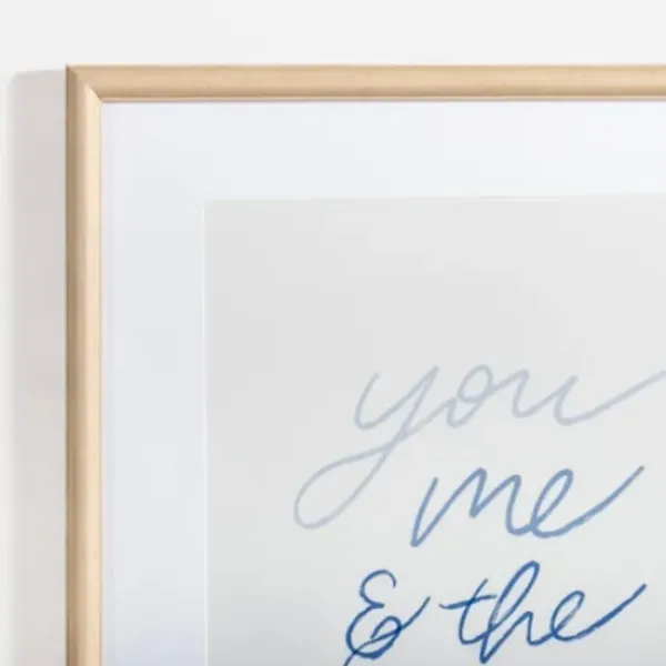 Wall Quotes & Signs-Kirkland's Home You Me & The Sea Framed Art Print White/Blue