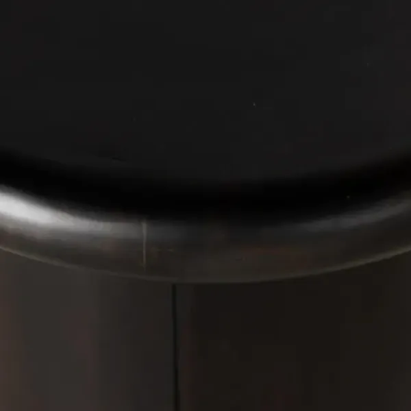 Accent & End Tables-Kirkland's Home Zach Charcoal Wood Pedestal End Table Black
