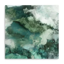 Canvas Art-Kirkland's Home Zen Panel Ii Canvas Art Print Green/White
