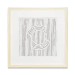 Wall Plaques-Kirkland's Home Zinnia Ii Shadowbox Framed Wall Plaque White/Gray